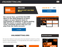 Tablet Screenshot of onlinebetting.org